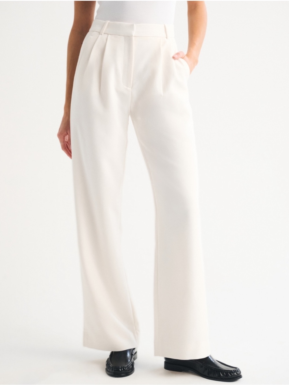 A&F Sloane Tailored Wide Leg Pant